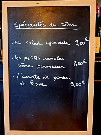 Spécialité du jour