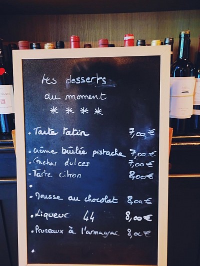 Les desserts
