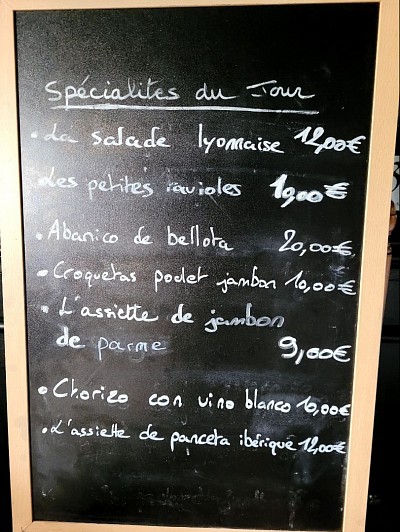 Spécialité du jour